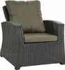 A single outdoor armchair with cushions. Produktbild-Vorschau