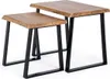 Beistelltisch Artur 2er Set mit Metallbeinen schwarz und Produktbild-Vorschau 3
