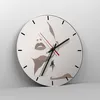 Wanduhr - Rund - Glasuhr - Boho Frau Mund - 40x40cm - Produktbild-Vorschau 4