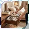 Beige Unterwäsche-Organizer-Set mit 4 faltbaren Produktbild-Vorschau 8