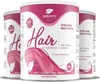 Three cans of Nature's Finest Hair Vitamins drink mix are displayed in a studio shot against a white background. Produktbild-Vorschau