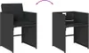 vidaXL 13-tlg. Garten-Essgruppe mit Kissen Schwarz Poly Produktbild-Vorschau 6