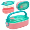 Śniadaniówka Aqua Pure z zestawem sztućców 900 ml mint/pink Podgląd zdjęcia produktu 7