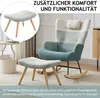 A rocking chair and ottoman set in a living room setting. Produktbild-Vorschau