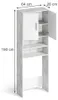 armadietto coprilavatrice Vicco  Calcestruzzo 64 x 190 cm, Anteprima dell’immagine prodotto 2