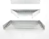 Three different configurations of a wall-mounted drying rack are displayed against a white background. Produktbild-Vorschau