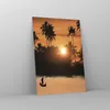 Bilder auf glas - Einteilig - Palme Fluss Sommer - 70x100cm Produktbild-Vorschau 4