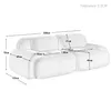 Ecksofa, Modulares Sofa, Cordstoff Sofa, ohne Montage, Produktbild-Vorschau 6