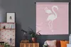 MuchoWow® Wandteppich Wandbehang Flamingo - Weiß - Produktbild-Vorschau 5