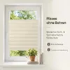 Plissee Klemmfix ohne Bohren 80x100cm Beige Produktbild-Vorschau 2