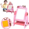 Aga4Kids Detská tabuľa na fixky 2v1 Ružová Náhľad obrázku produktu 5