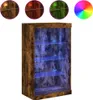 A wooden cabinet with LED lighting. Produktbild-Vorschau
