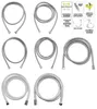 Wąż Prysznicowy 1.5M Pvc Chrom-Biały Podgląd zdjęcia produktu 3