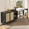 MODFU 360° drehbarer Bartisch mit Stauraum, ausziehbarer Produktbild-Vorschau 3