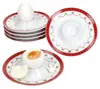 6x Weihnachtstraum Eierbecher mit Ablage Porzellan 6 Pers. Produktbild-Vorschau 1
