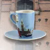 Mila Keramik Espresso-Tasse mit Untere Motiv Hamburg Produktbild-Vorschau 3