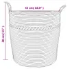 vidaXL Úložný kôš hnedý a biely Ø43x38 cm bavlna Náhľad obrázku produktu 8