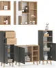 Badmöbel-Set Vicco Senyo Anthrazit 5 Teile, mit Regalen, Produktbild-Vorschau 7