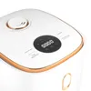 Close-up view of the top control panel of a white and rose gold multifunctional appliance. Podgląd zdjęcia produktu