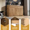 MODFU Sideboard Holz,Kommode mit 3 Türen und 3 Produktbild-Vorschau 7