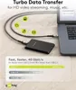 Goobay 74210, 0,5 m, USB C, USB C, 40 Gbit/s, Czarny, Szary Podgląd zdjęcia produktu 7