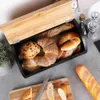 Geräumiger Brotkasten aus robustem Bambusholz und schwarzem Produktbild-Vorschau 8