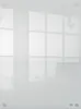 A reflection of a room with large windows and furniture on a white surface. Náhľad obrázku produktu