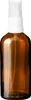 5x Glasflasche braun 100 ml mit weißem Zerstäuber Sprükopf Produktbild-Vorschau 2