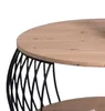 Couchtisch Peking Artisan Eiche & Schwarz – Durchmesser ca. Produktbild-Vorschau 3