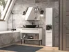 Badezimmerschrank NEL I 31x30xH174 weiß glänzend Produktbild-Vorschau 6