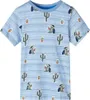 vidaXL Maglietta per bambini blu misto 140 Anteprima dell’immagine prodotto 7