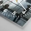 Wanduhr - Quadrat - Glasuhr - Flugzeug Flughafen Passagiere Produktbild-Vorschau 5
