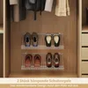 COSTWAY 2er Set Schuhregale Wandmontage, Metall-Draht Produktbild-Vorschau 7