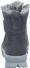 The back view of a gray winter boot with faux fur trim. Produktbild-Vorschau