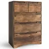A chest of drawers with a wood grain finish. Podgląd zdjęcia produktu