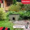 KOTARBAU® Drevený domček pre ježka na záhradu 38 x 38 cm Náhľad obrázku produktu 4
