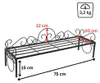 DanDiBo Blumenregal Metall Schwarz 75 cm Blumenständer Mi Produktbild-Vorschau 2