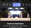 Close-up of the control panel and top of bottles inside a wine cooler. Produktbild-Vorschau