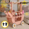 Glacier en bois pour enfants, jouets, trolley sur roues, Voir les images du produit 8