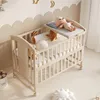 Merax Lit bébé 60x(120-160)cm, Rallongeable Lit à barreaux, Voir les images du produit 6