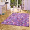 Kinder Spiel Teppich Schmetterling Lila, Größe:80x160 cm Produktbild-Vorschau 1