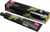 A black tube of toothpaste and its packaging are shown on a white background. Produktbild-Vorschau