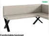 MEBLINI Eckbank für Esszimmer mit ausziehbarem Tisch  - Produktbild-Vorschau 5