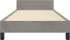 vidaXL Bettgestell ohne Matratze Hellgrau 100x200 cm Samt Produktbild-Vorschau 3