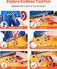SucceBuy Kinder-Werkbank mit 181-teiligem Spielzeug-Set für Produktbild-Vorschau 3
