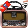 Rétro Bluetooth Radio AM FM SW Radio de valise Supporte USB Voir les images du produit 1