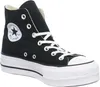A black high-top Converse sneaker with a white platform sole is shown against a white background. Anteprima dell’immagine prodotto