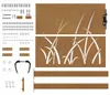 vidaXL Cancello da giardino 105x105 cm in acciaio corten Anteprima dell’immagine prodotto 6
