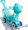 Aga4Kids Plastový hojdací koník 2v1 DS3803 Modrý Náhľad obrázku produktu 1