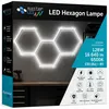 MasterLED Hexagon LED Deckenleuchte 128W 252x97cm Kaltweiß Produktbild-Vorschau 1